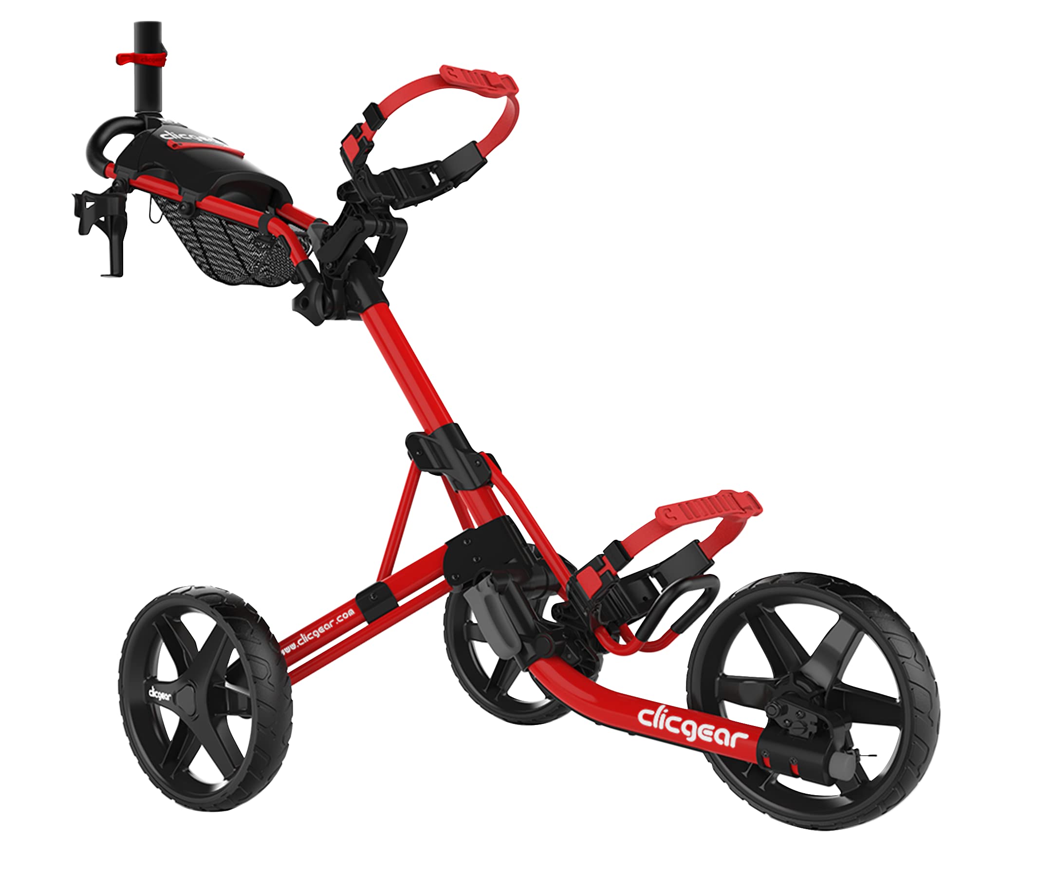 Clicgear Model 4.0 Golf Push Cart - 3-Wheel Foldable Walking Golf Cart with Lightweight Design | Perfect for Golfers, Walking Courses & Easy Storage