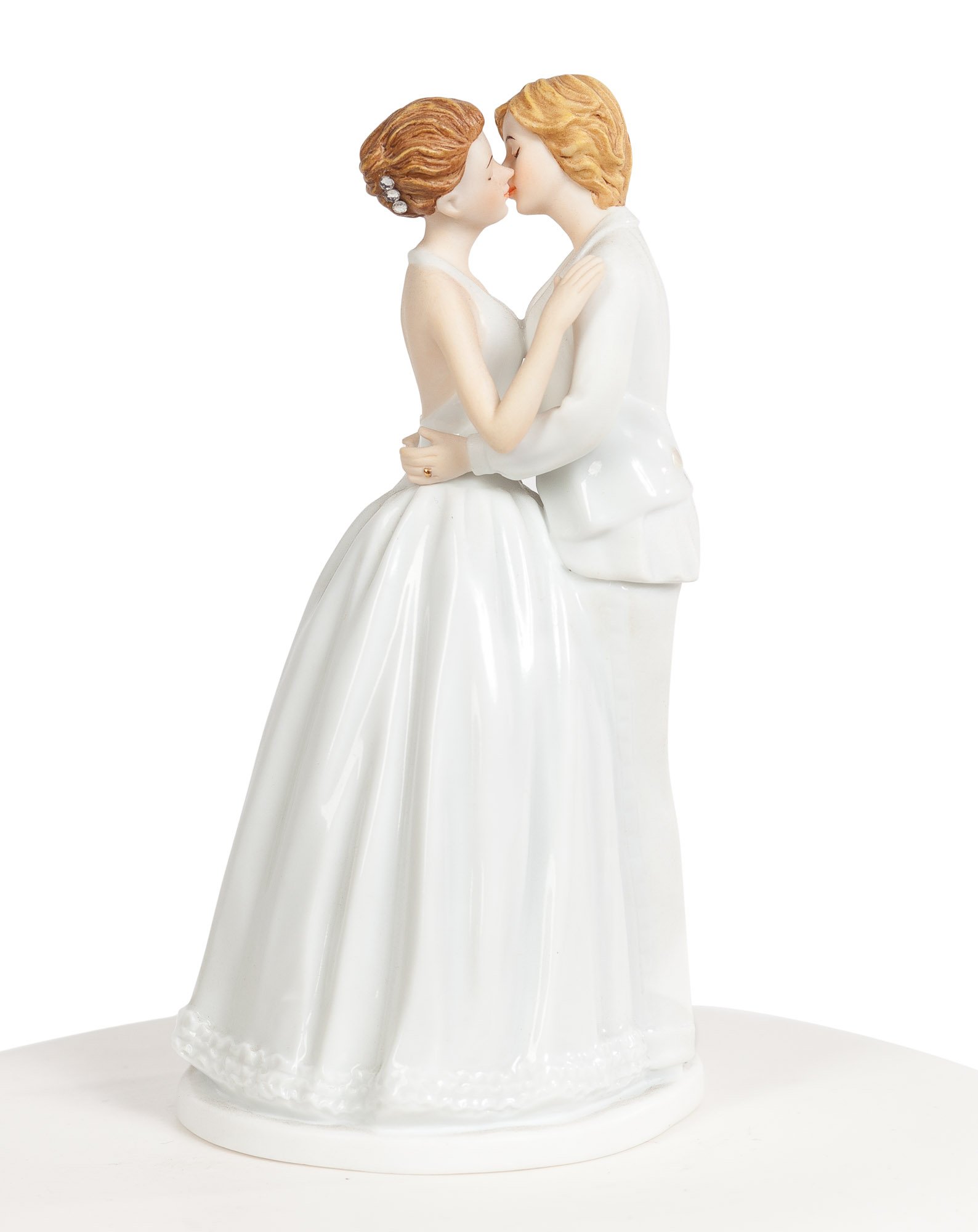 Romantic Wedding Cake Topper for Same-Sex Couples - Gay & Lesbian Wedding Decor - Perfect for Anniversary, Engagement & LGBTQ+ Celebrations