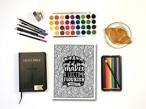 Catholic Coloring Book Devotional - Color the Proverbs | Bible Study & Prayer Activity for Adults & Kids | Relaxing Christian Art Therapy