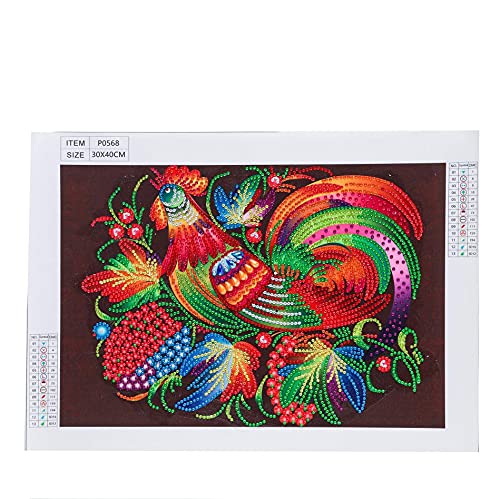 5D Diamond Painting Kit - DIY Point Drill Canvas with Bright Colors for Living Room & Bedroom Decor - Wolf Design (Multicolor, One Size) - Perfect for Home Art, Gift Giving & Stress Relief