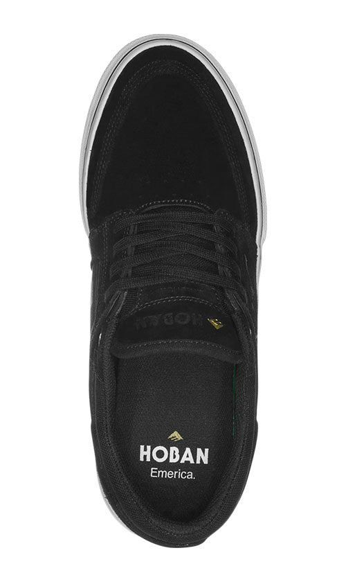 Emerica Hoban Men's Skate Shoes - Black, White & Gold Colorway | Durable & Comfortable for Skateboarding & Casual Wear