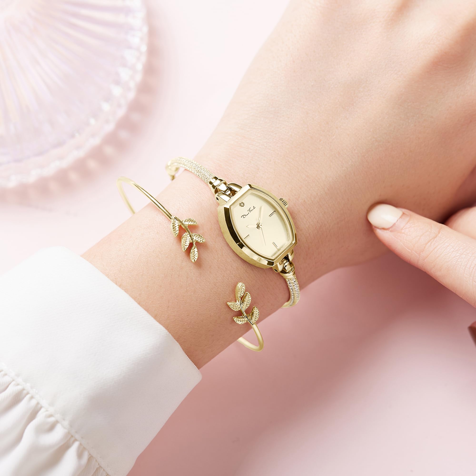 Elegant Petite Diamond Bracelet Watch for Women - Waterproof Analog Dress Watch, Perfect Gift for Girlfriend, Wife, or Loved Ones | Ideal for Weddings, Parties, and Special Occasions