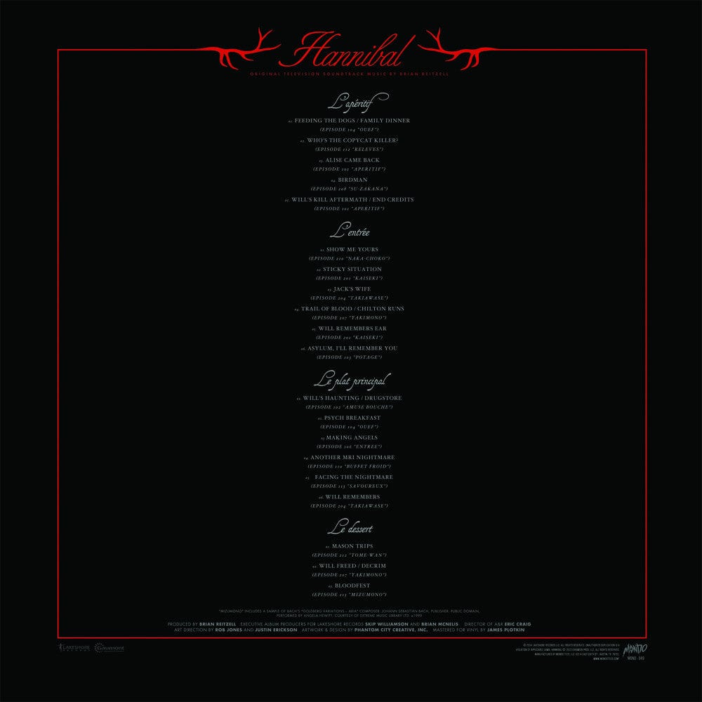 Hannibal Original TV Series Soundtrack Vinyl 2XLP – Limited Edition Collectible for Fans & Music Lovers – Perfect for Home Listening & Gift Giving