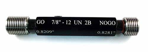 7/8-12 UN Class 2B Taperlock Thread Plug Gauge Set - Precision Measuring Tools for Industrial Quality Control & Machining Applications