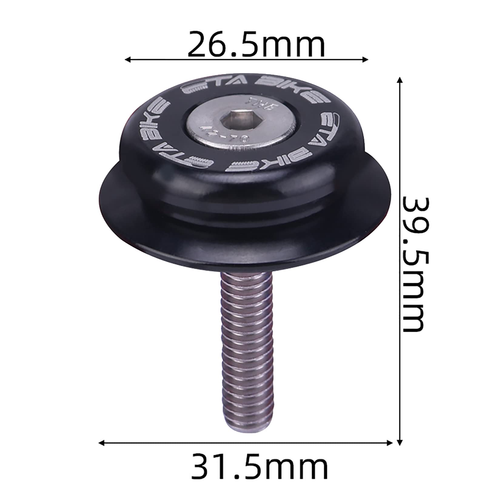 Aluminum Alloy Bicycle Headset Top Cap for 28.6mm Steerer Fork - Durable MTB & Road Bike Accessory - Perfect for Mountain Biking, Road Cycling & Bike Maintenance