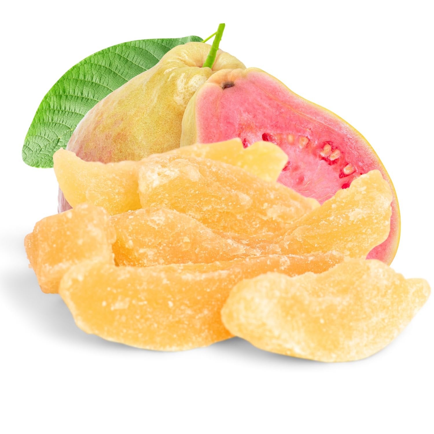 Organic Dried Guava Slices - Sweet & Chewy Tropical Fruit Snacks - Perfect for Healthy Snacking, Trail Mix & Baking