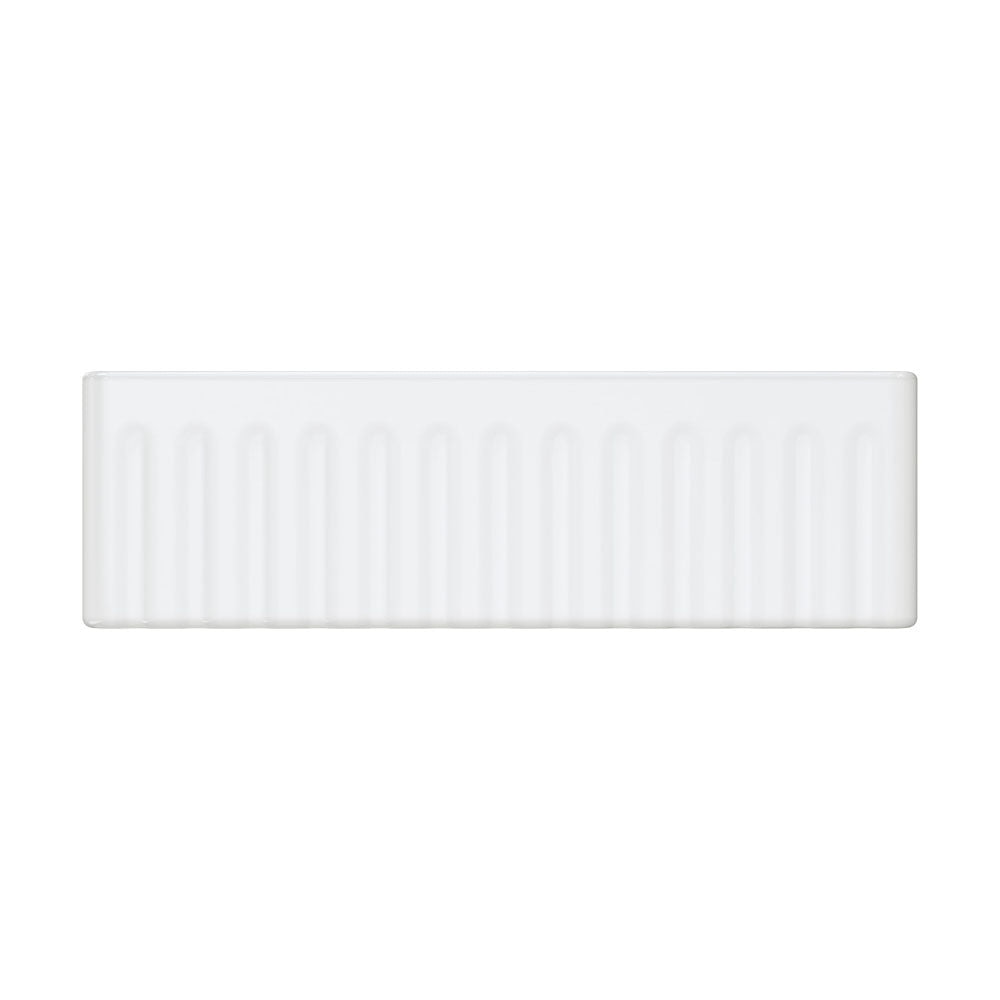 Fienza 68706 Olivia Large Single Butler Sink 33x18x10 Inches, White - Farmhouse Kitchen Sink for Modern & Traditional Homes