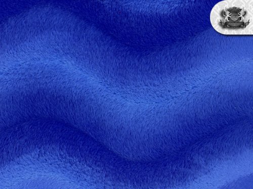 Velboa Wave Royal Blue Faux Fur Fabric by The Yard - Soft Plush Material for DIY Blankets, Costumes & Home Decor