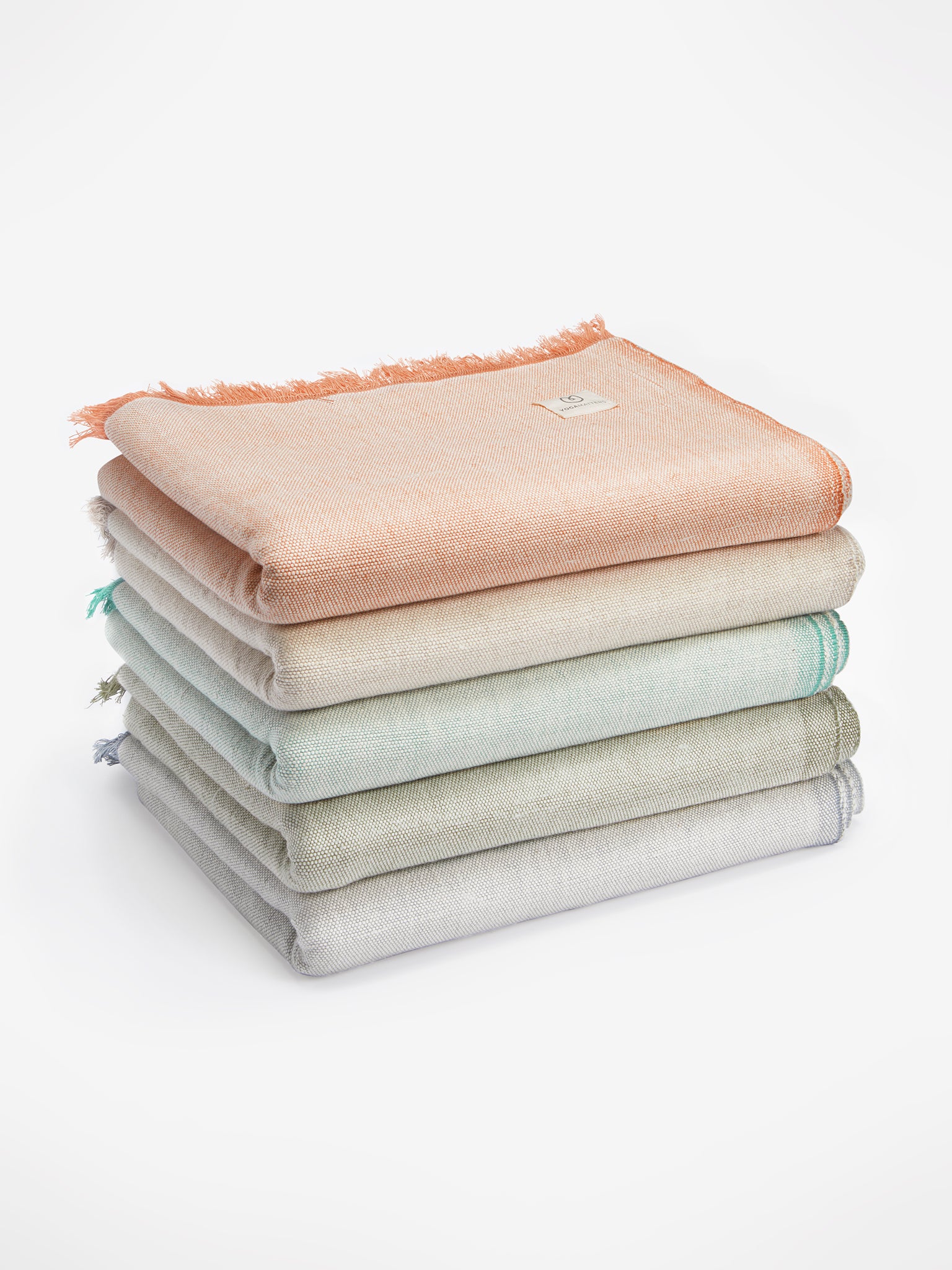 Organic Cotton Chambray Yoga Blanket for Meditation & Relaxation - Eco-Friendly Yoga Mat Cover, Cozy Throw for Home & Studio - Perfect for Yoga, Pilates, and Mindfulness Practice