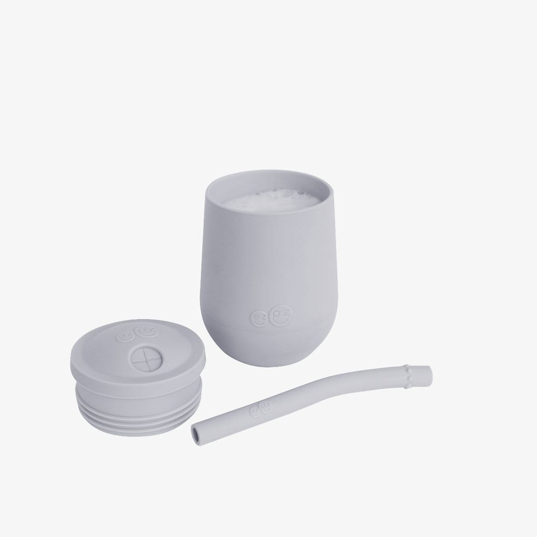 EZPZ Mini Cup with Straw - Toddler Sippy Cup Training System for Babies & Kids - Perfect for Learning to Drink Independently at Home or On-the-Go