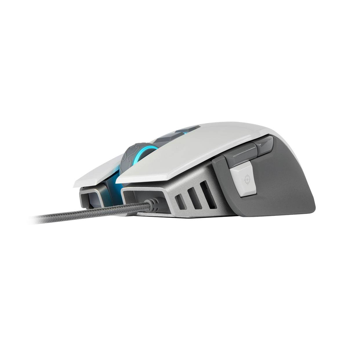 Corsair M65 RGB Elite Tunable FPS Gaming Mouse - White | High Precision Optical Sensor, 18,000 DPI, 8 Programmable Buttons | Perfect for Competitive Gaming, Streaming & Esports