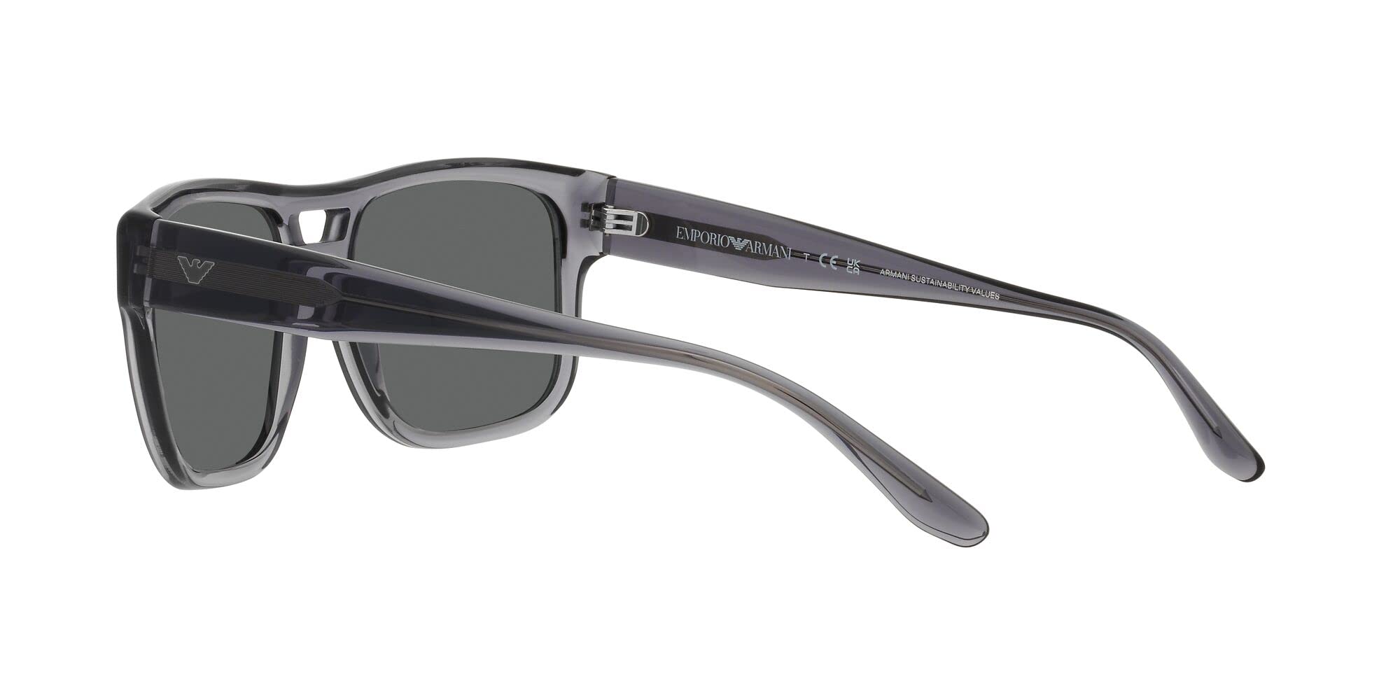 Emporio Armani EA4197 Men's Rectangular Polarized Sunglasses UV Protection - Stylish & Durable for Driving, Beach & Outdoor Activities