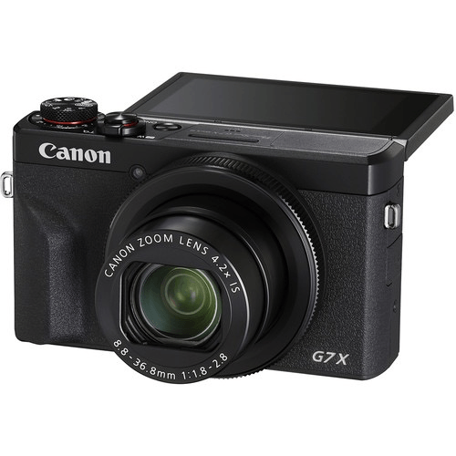 Canon PowerShot G7 X Mark III Digital Camera 20.1MP 4K Vlogging Camera with Flip Touch Screen, Wi-Fi & Bluetooth - Perfect for Travel, YouTube & Content Creation (Black)
