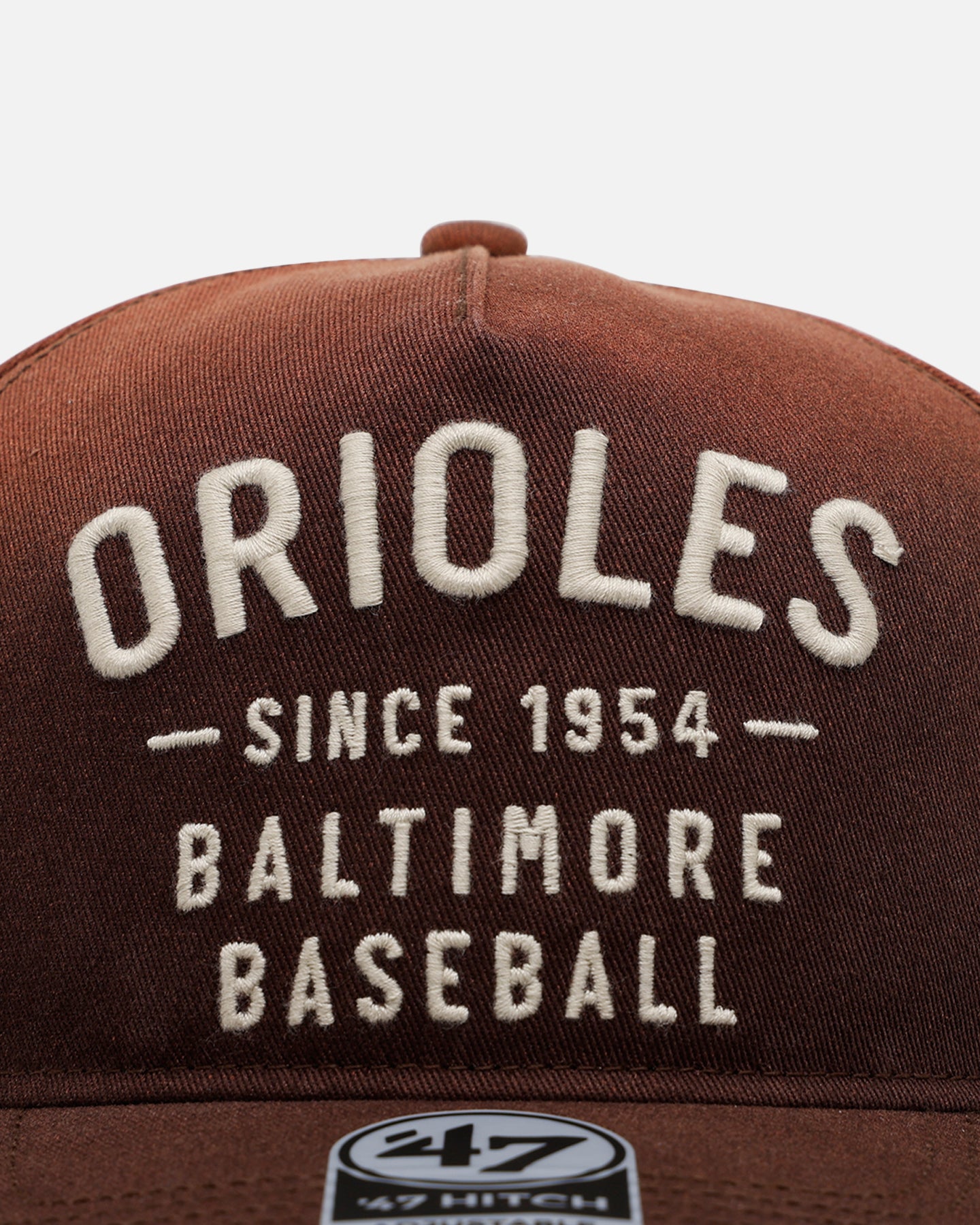 47 Brand Baltimore Orioles 'Dusted' 47 Hitch Snapback Brown Hat - Adjustable Baseball Cap for Men & Women - Perfect for Sports Games, Casual Outfits & Fan Collections