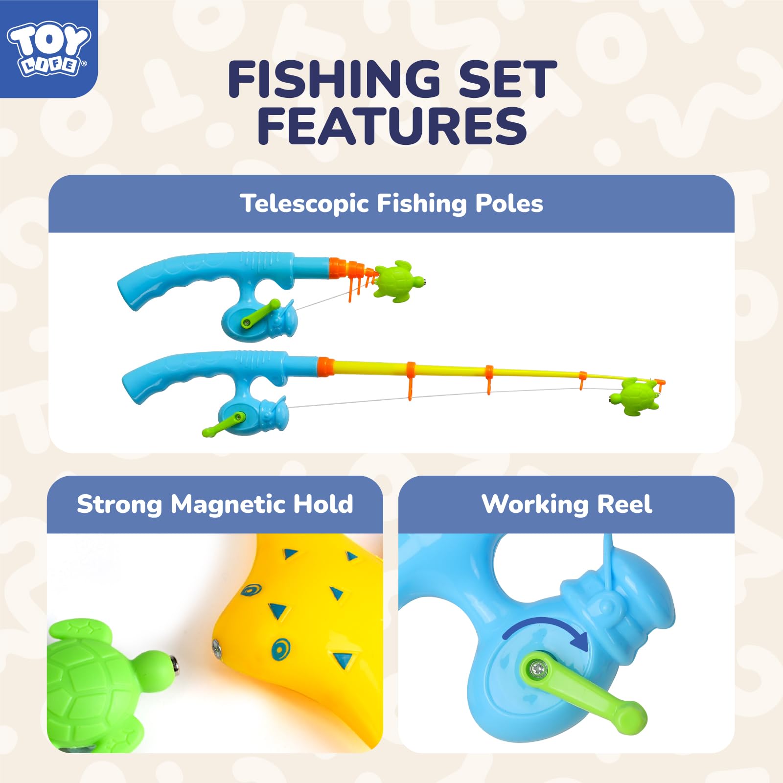 Magnetic Fishing Game Toy for Toddlers & Kids Ages 1-8 - 2 Fishing Poles Included, Fun Bath & Learning Activity for Preschoolers 3-5 Years Old - Perfect for Indoor Play, Birthday Gifts & Early Childhood Development