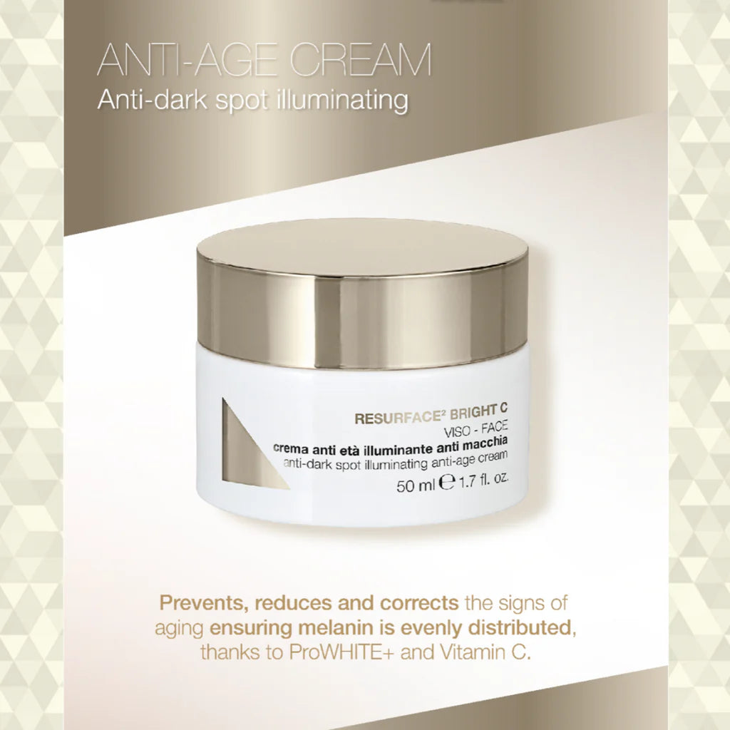 DDP Resurface Bright C Anti-Aging Cream 50ml - Vitamin C Face Moisturizer for Wrinkles & Dark Spots - Day & Night Skincare for Women & Men