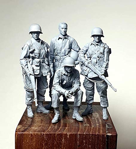 1/35 Scale Resin Figure Model Kit - Unassembled & Unpainted Military Miniature AA81077 (Base Not Included) for Wargaming, Diorama Building, and Collectors