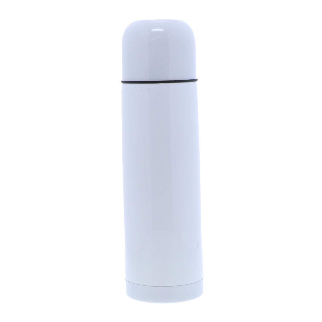 Premium 18oz Stainless Steel Vacuum Insulated Water Bottle with Lid & Cup - Set of 2 White - Perfect for Hiking, Gym & Office Hydration