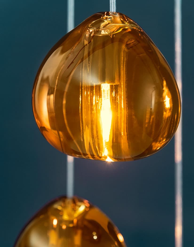 Elegant Crystal Pendant Light - Modern Chandelier for Dining Room, Bedroom & Living Room Decor - Dimmable LED Hanging Lamp for Home & Office Lighting