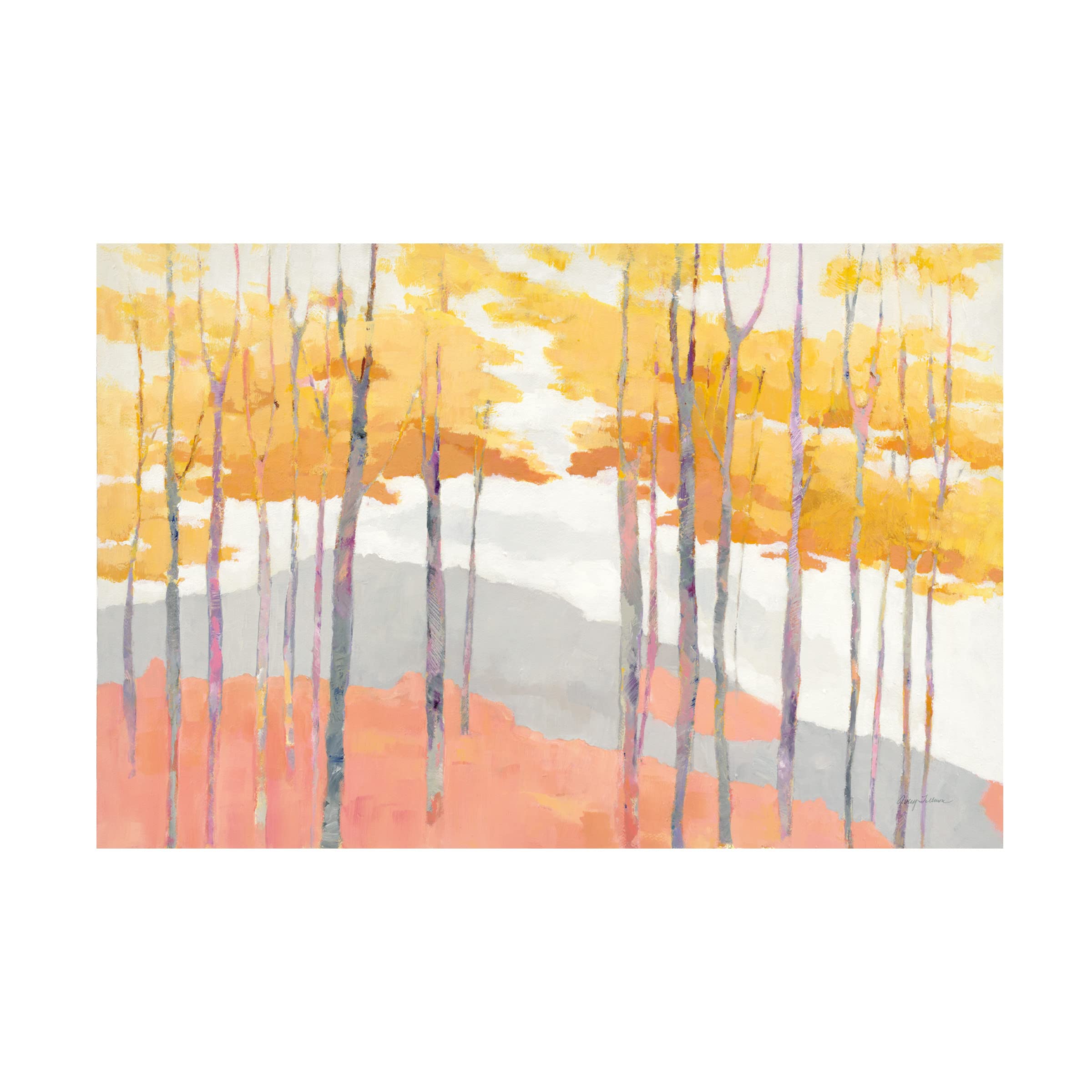 Trademark Fine Art 'Late Wood' Canvas Painting by Avery Tillmon - Modern Abstract Wall Art for Living Room, Bedroom & Office Decor