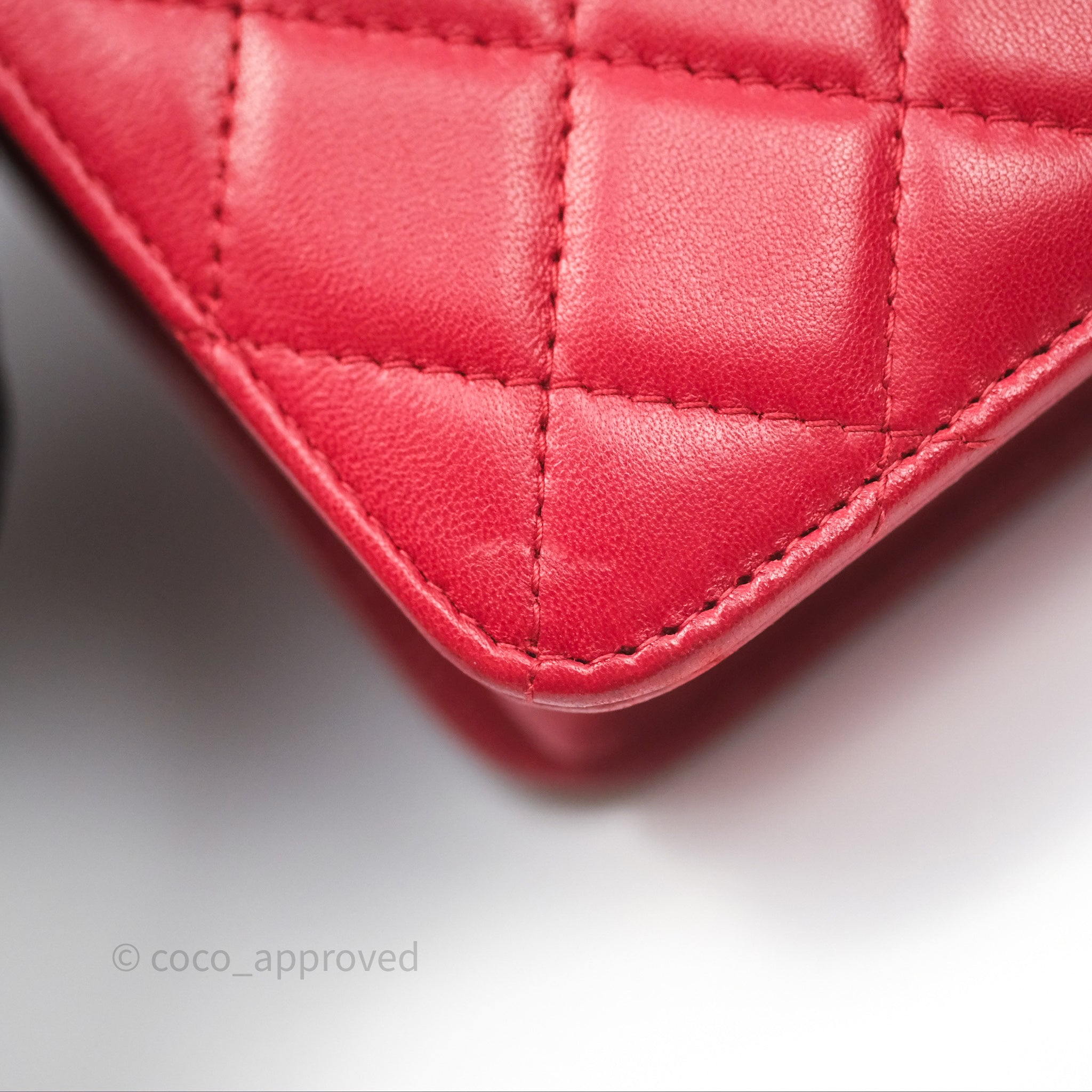 Chanel Boy Wallet on Chain WOC Red Lambskin Ruthenium Hardware - Luxury Crossbody Bag for Women, Perfect for Parties, Date Nights & Evening Events