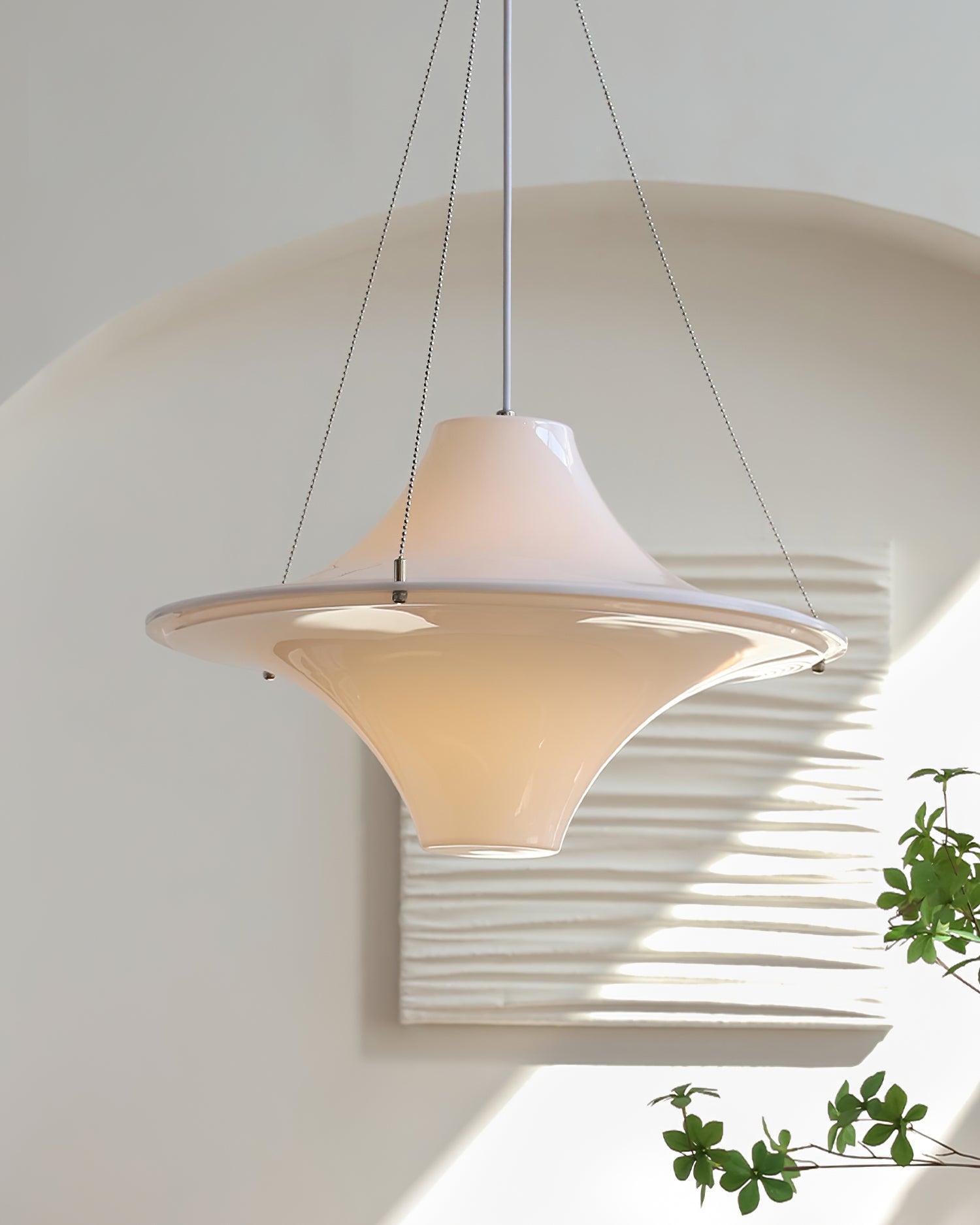 Lokki Modern Scandinavian Pendant Lamp - Minimalist Nordic Ceiling Light for Living Room, Bedroom, and Dining Room Decor