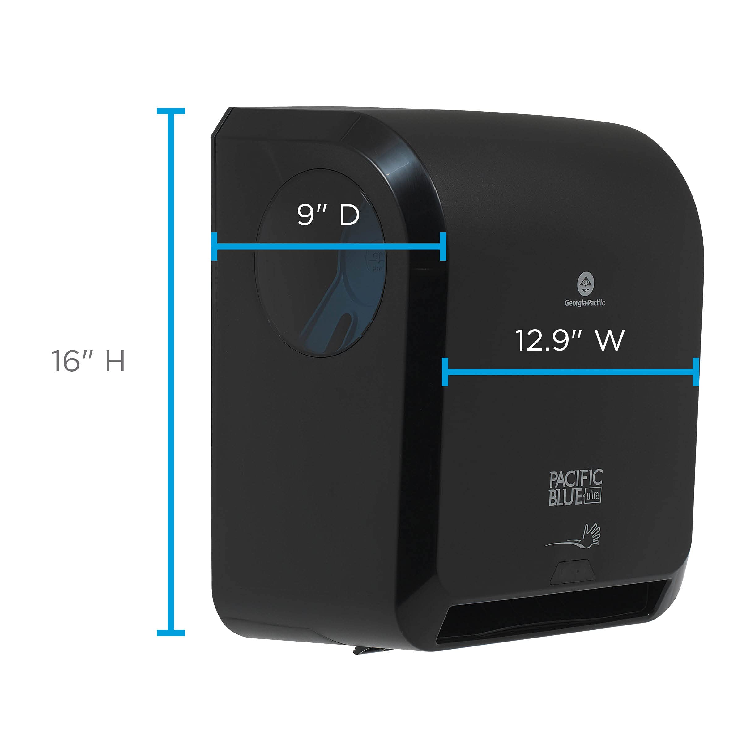 Pacific Blue Ultra 8 High Capacity Automatic Touchless Paper Towel Dispenser - Hands-Free Sanitary Solution for Restaurants, Offices, and Public Restrooms