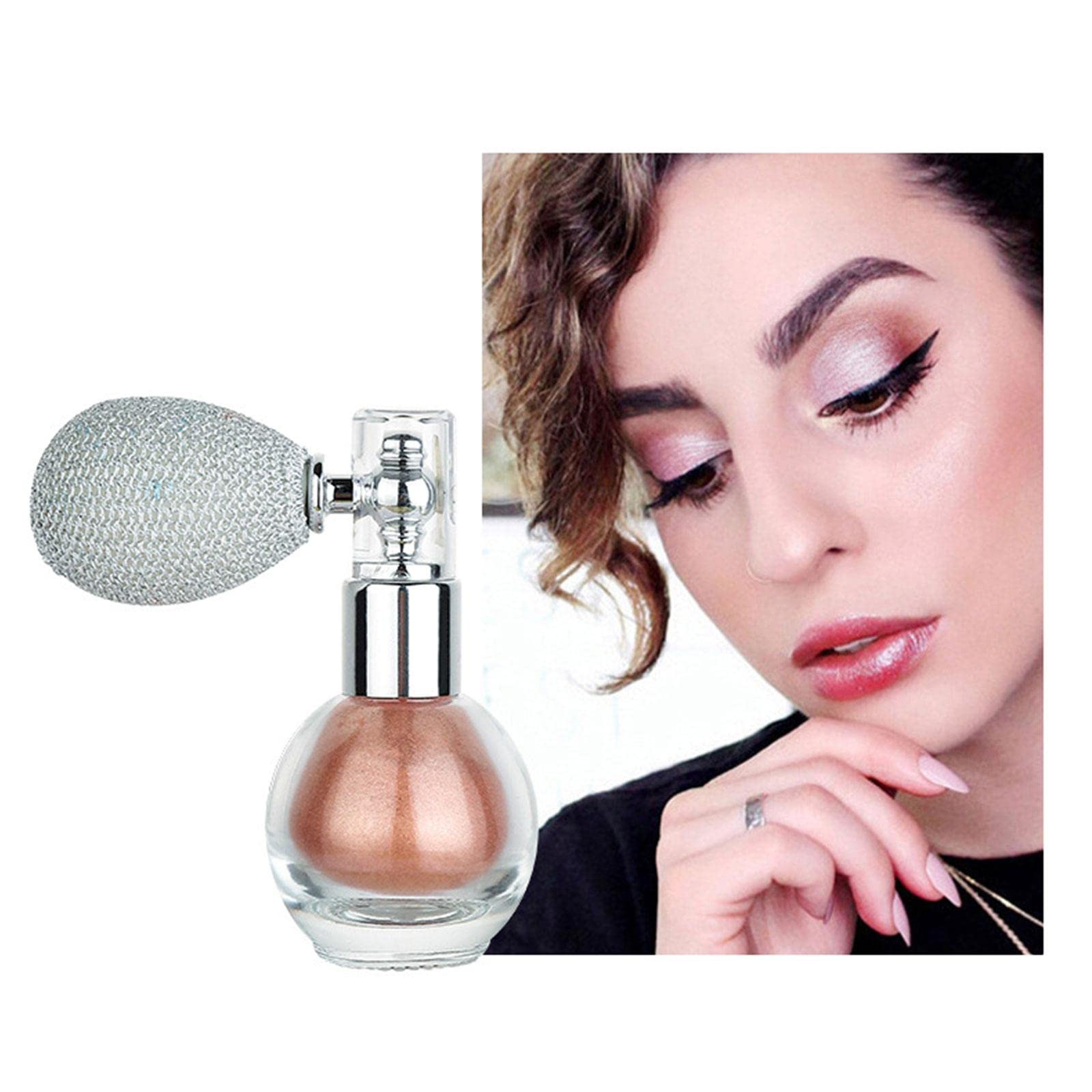 Highlighter Powder Spray - Shimmering Loose Glitter Powder for Face & Body Makeup | High Gloss Finish | Perfect for Parties, Festivals & Special Occasions