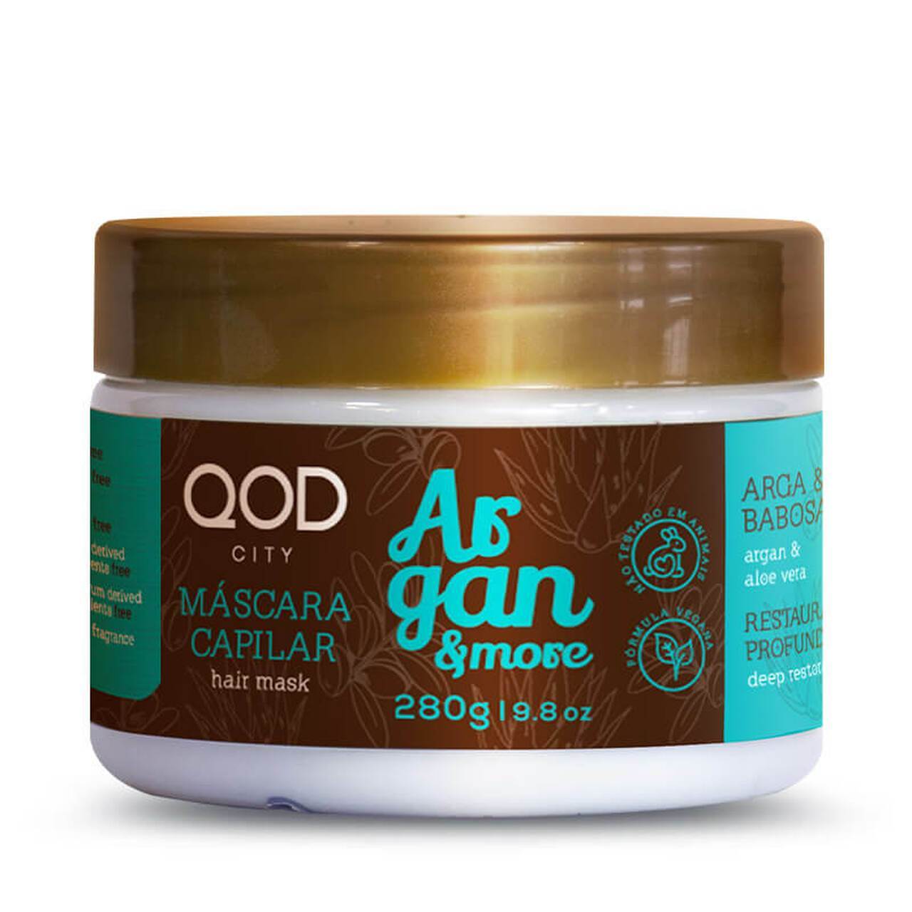 Argan & More Deep Restore Treatment Aloe Vera Babosa Hair Mask 280g - Hydrating & Repairing for Dry, Damaged Hair - Perfect for Salon-Quality At-Home Hair Care