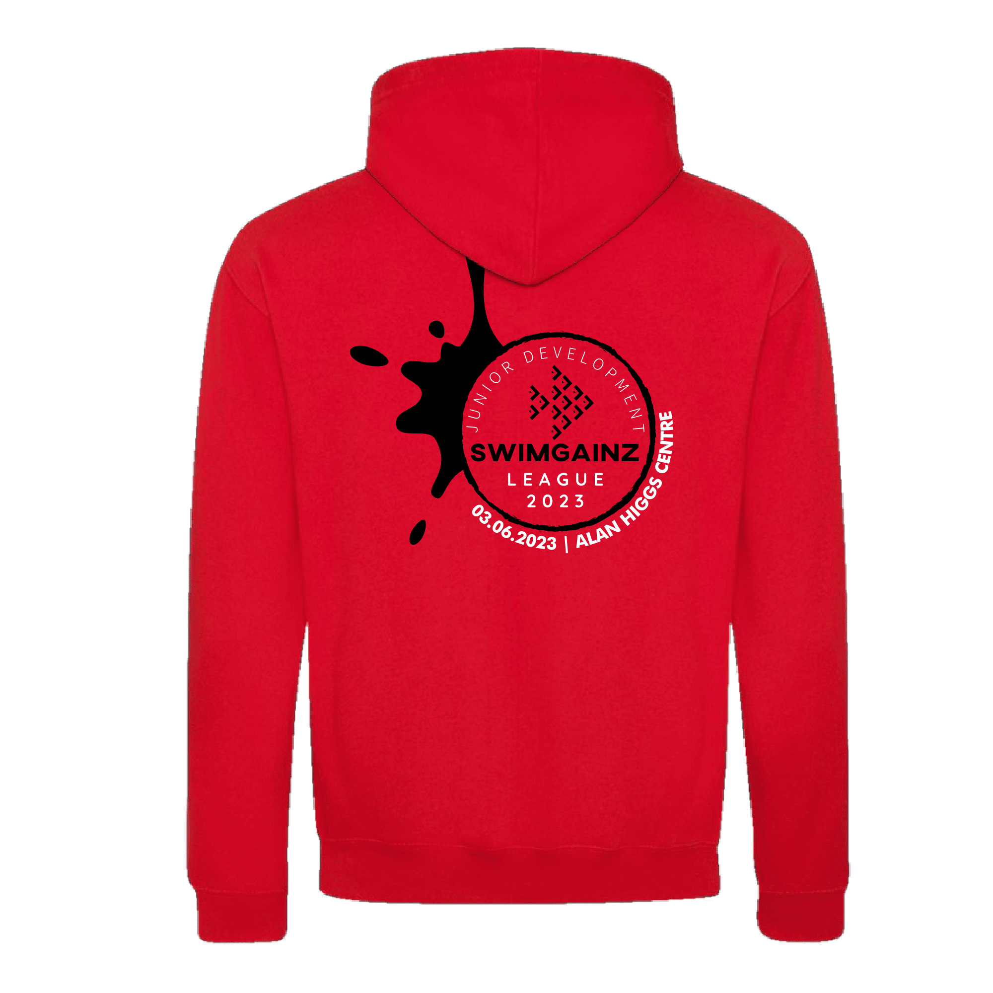 SWIMGAINZ Junior Development League Finals 2023 Hoodie - Youth Swim Team Hooded Sweatshirt for Swimming Competitions & Training