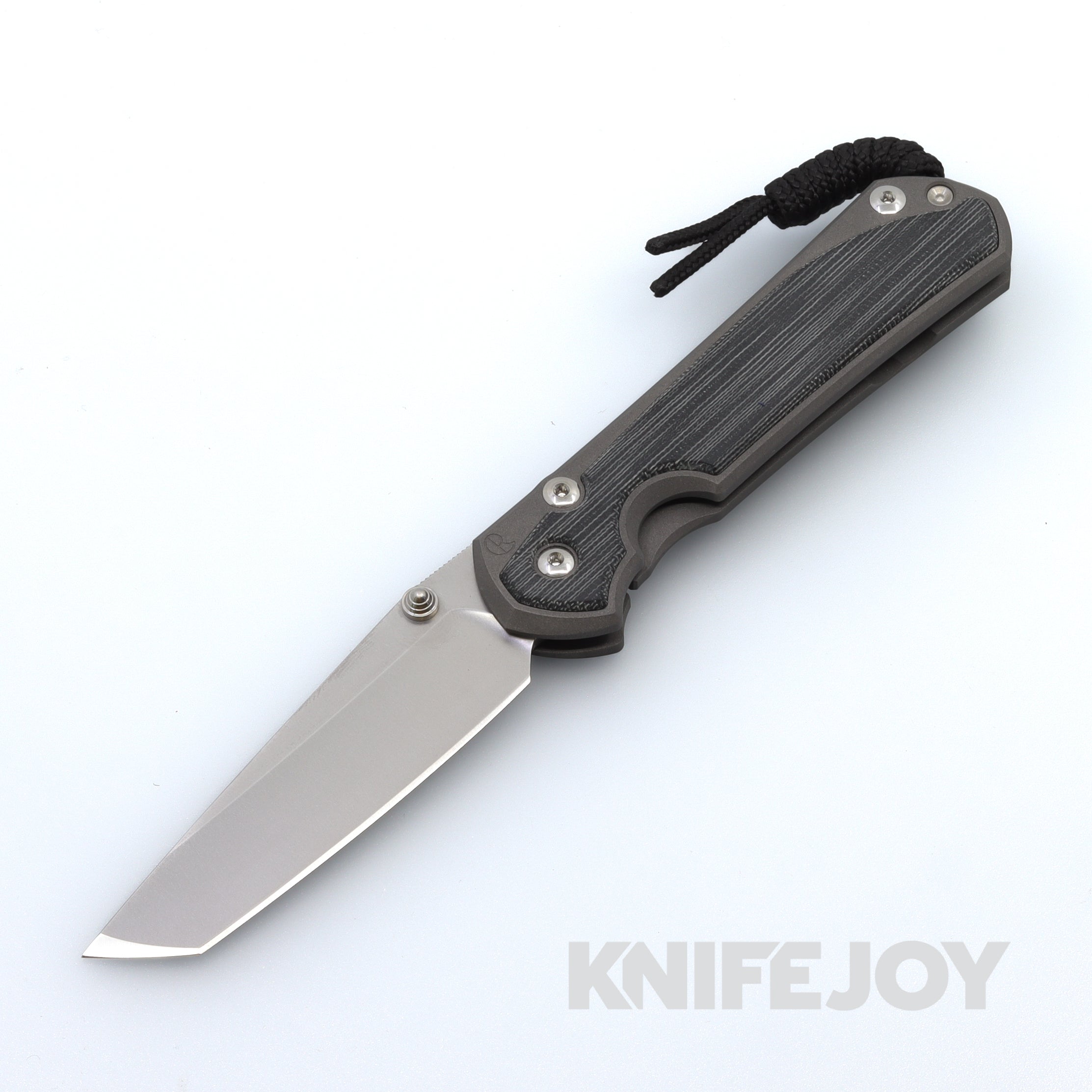 Chris Reeve Knives Large Sebenza 31 Tanto Folding Knife - MagnaCut Steel Blade, Black Canvas Micarta Inlay & Titanium Handles | EDC, Outdoor Survival, Camping & Tactical Use