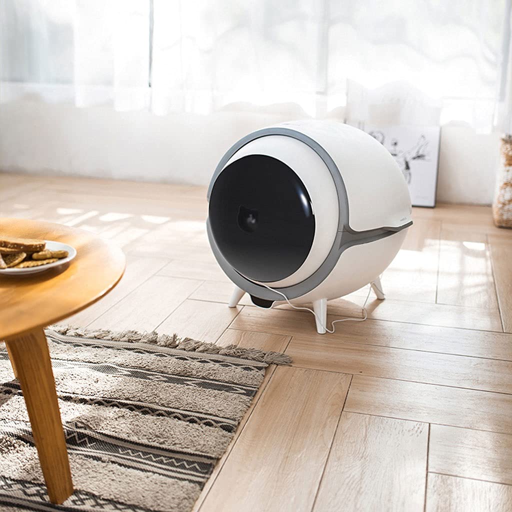 Automatic Self-Cleaning Cat Litter Box - Fully Enclosed Smart Electric Cat Toilet with Odor Control - High-End Poop Scooping Machine for Indoor Cats - Perfect for Small Apartments & Multi-Cat Homes