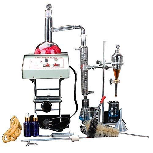 Premium 1000ML Essential Oil Distiller Kit - Glass Distillation Apparatus for Hydrosol, Moonshine & Alcohol | Electric Heater Included | Perfect for Aromatherapy, Home Brewing & DIY Labs