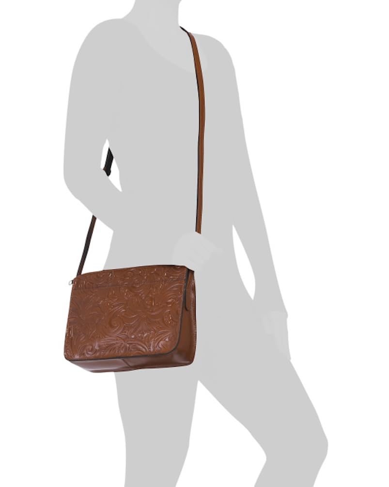 Patricia Nash Vallata Genuine Leather Crossbody Bag for Women - Stylish & Durable Handbag for Everyday Use, Travel, and Shopping