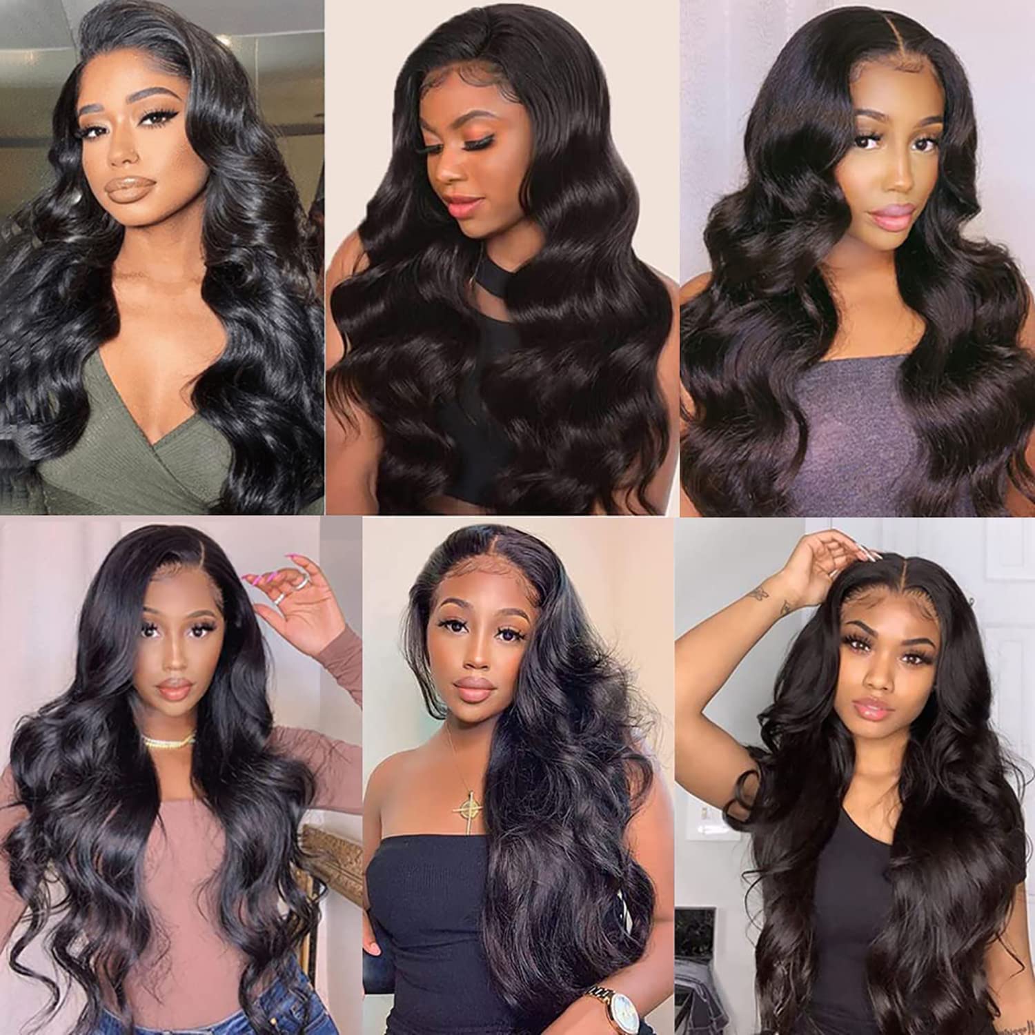 18 Inch Body Wave Lace Front Wigs Human Hair for Black Women - 4×4 Lace Closure Wigs with Pre Plucked Baby Hair & Bleached Knots | Glueless Brazilian Virgin Hair Wigs in Natural Color | Perfect for Daily Wear, Special Occasions & Protective Styling