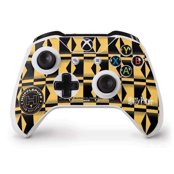 Officially Licensed Warner Bros Hufflepuff Gaming Skin for Xbox One S Controller - Custom Decal Sticker for Enhanced Grip & Style - Perfect for Gamers & Harry Potter Fans