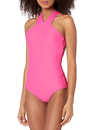 Shoshanna Women's High Neck One-Piece Swimsuit - Sexy & Supportive Bathing Suit for Beach, Pool & Vacation | UPF 50+ Sun Protection