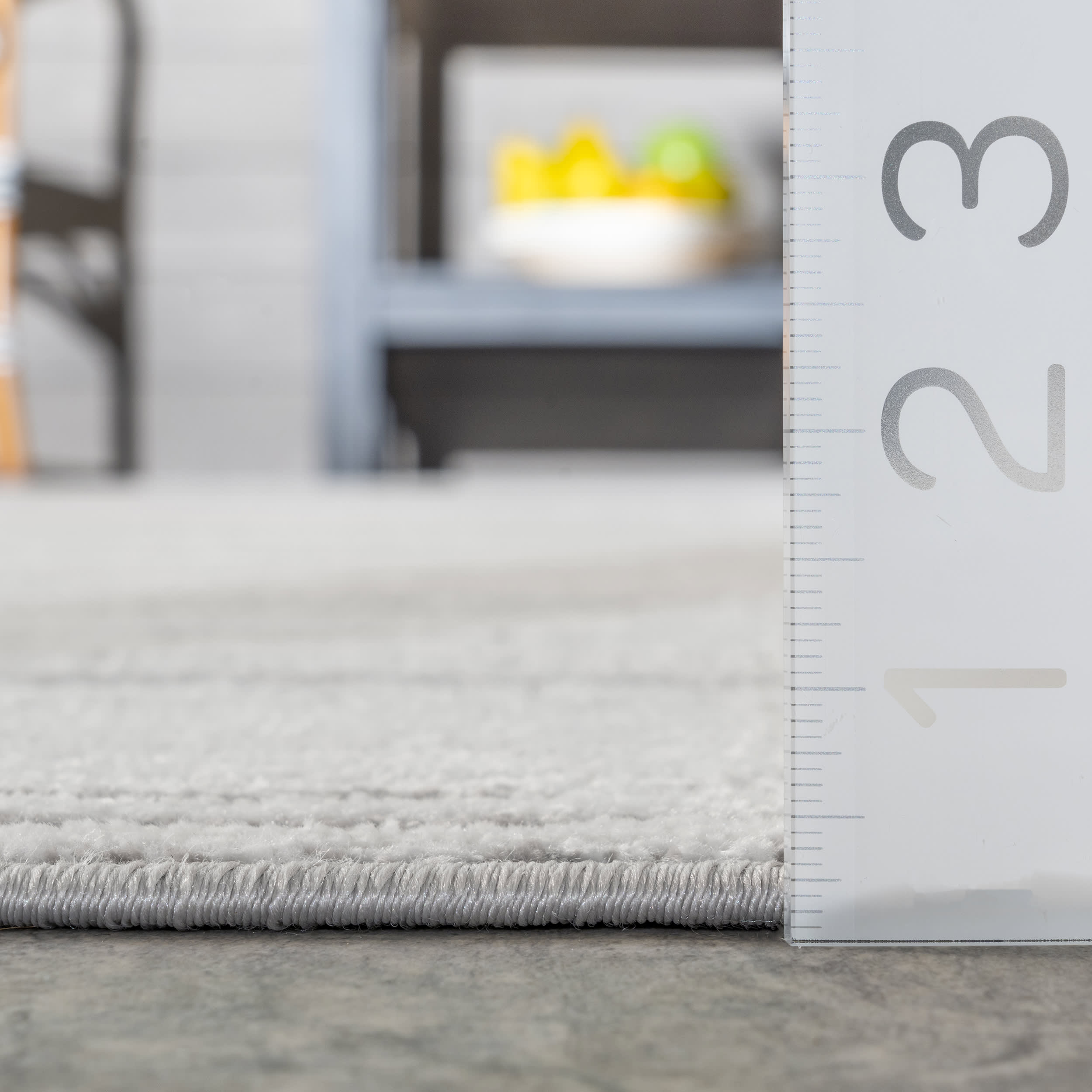 Delaney Fading Pinstripes Rug - Soft Grey Modern Area Carpet for Living Room, Bedroom & Office | Stylish Home Decor & Cozy Floor Mat