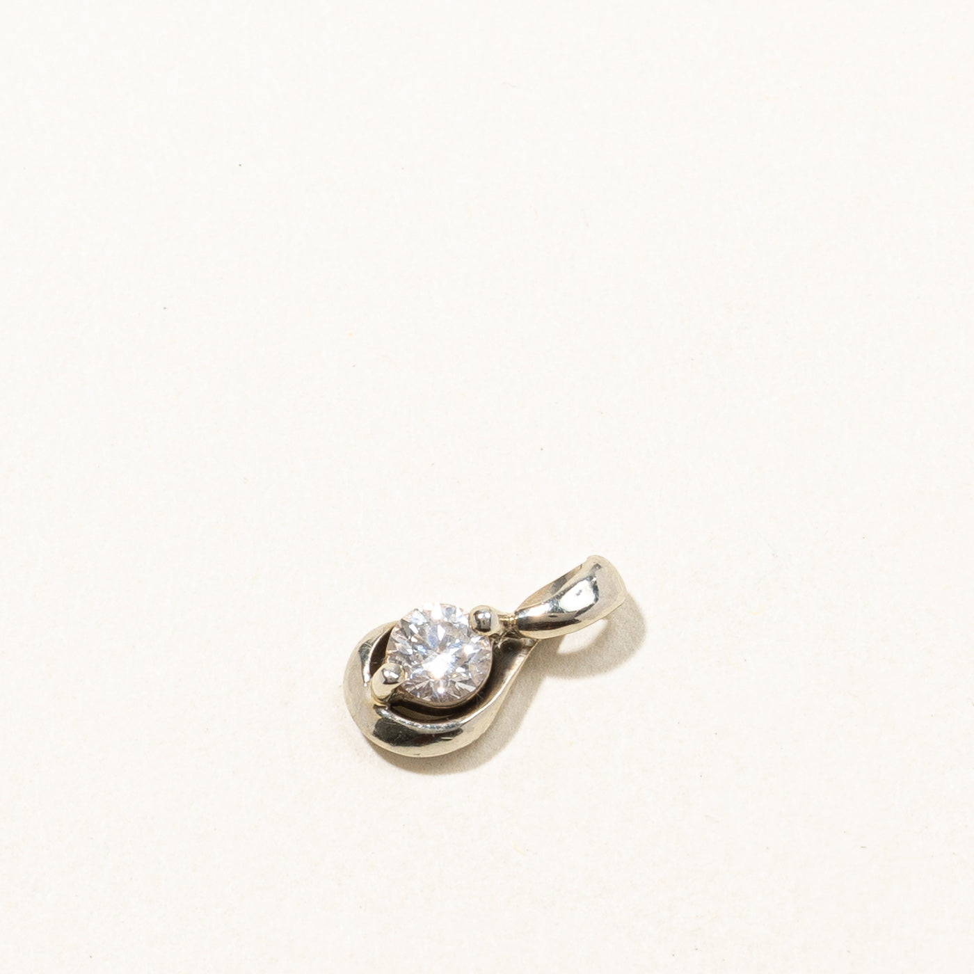 0.26ct Solitaire Diamond Pendant Necklace - 14K White Gold Diamond Jewelry for Women - Perfect for Anniversary, Birthday & Valentine's Day Gifts