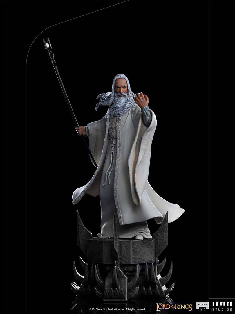 Iron Studios The Lord of the Rings Saruman BDS Art Scale 1/10 Statue - Premium Collectible Figure for Display & Home Decor