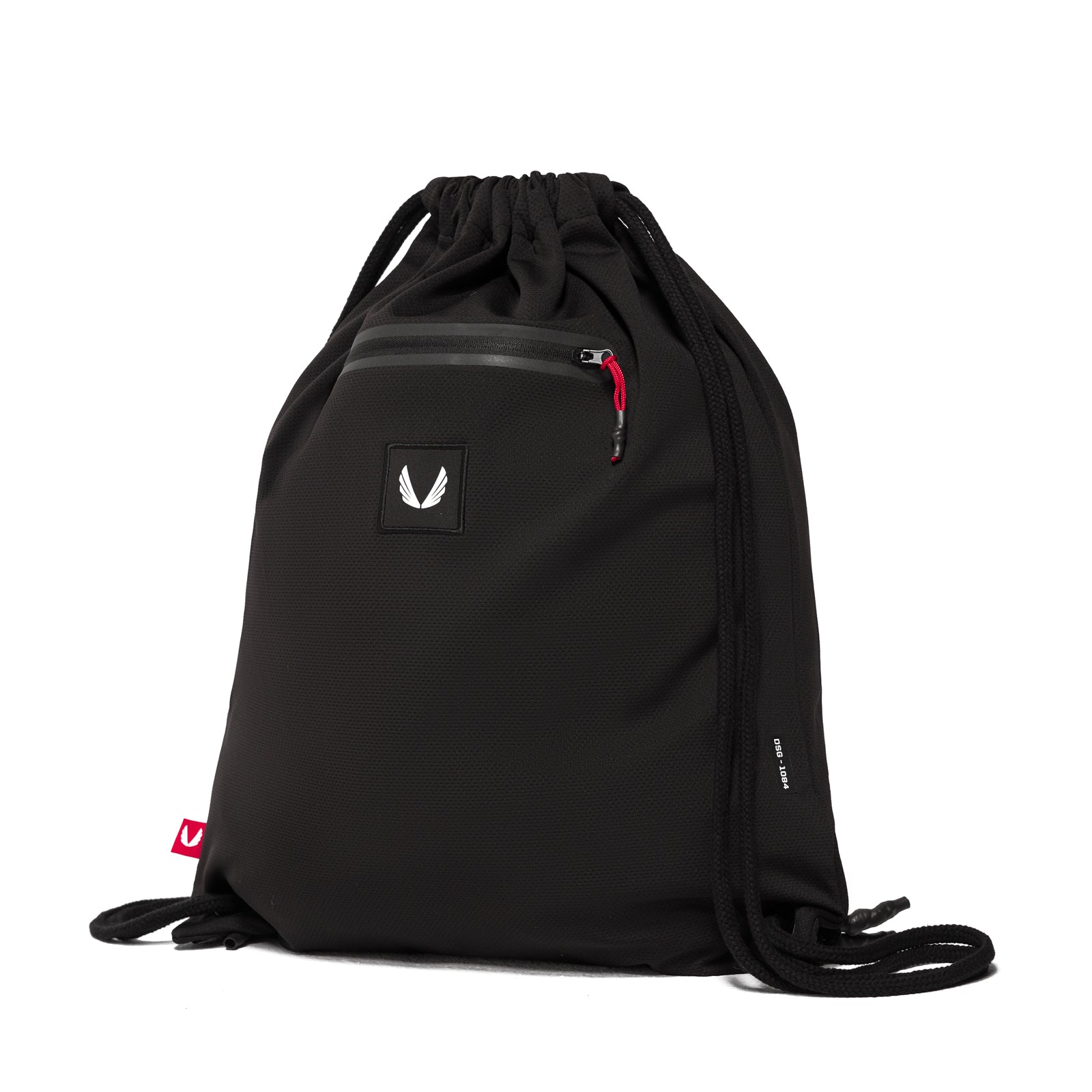 Antibacterial Mesh Drawstring Bag - Breathable Laundry & Storage Organizer for Gym, Travel & Sports Gear (Black)