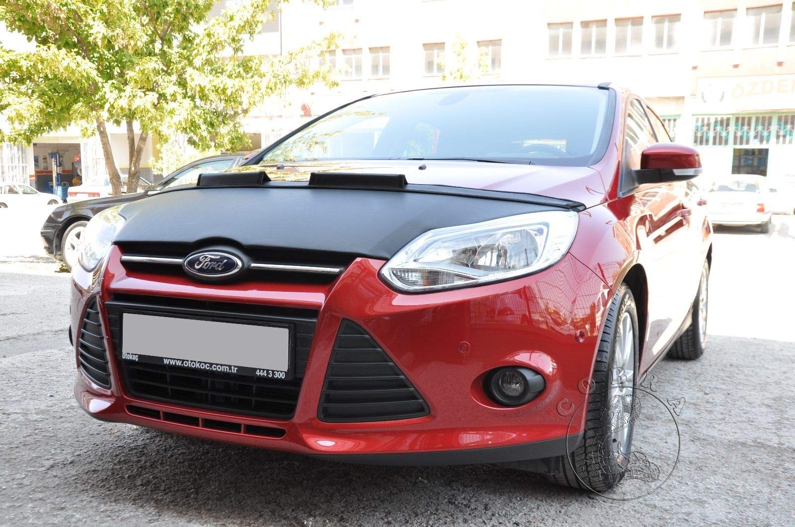 Ford Focus 2012-2014 Car Hood Protector Mask - Durable Bonnet Bra Cover for Weather Protection & Road Debris - Perfect for Daily Commute & Road Trips