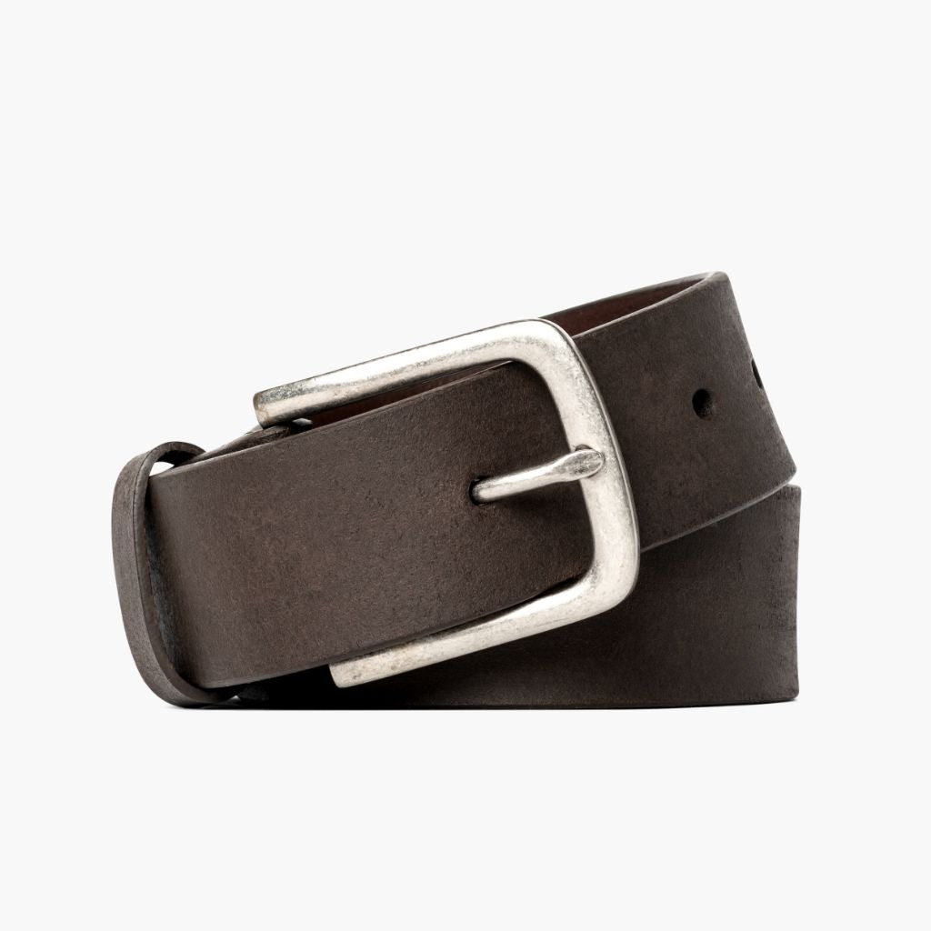 Premium Men's Heritage Leather Belt - Genuine Full Grain Leather, Adjustable Brass Buckle, Classic Canyon Brown - Perfect for Casual, Business & Outdoor Wear