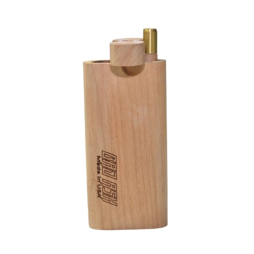 Bad Ash Twist Top Dugout Pipe - Portable One Hitter for Dry Herbs | Compact & Discreet Smoking Accessory for Travel, Hiking, and Outdoor Adventures