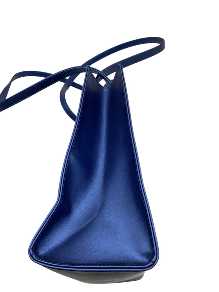 Telfar Cobalt Blue Medium Shopping Tote Bag - Stylish & Spacious for Work, Travel & Everyday Use