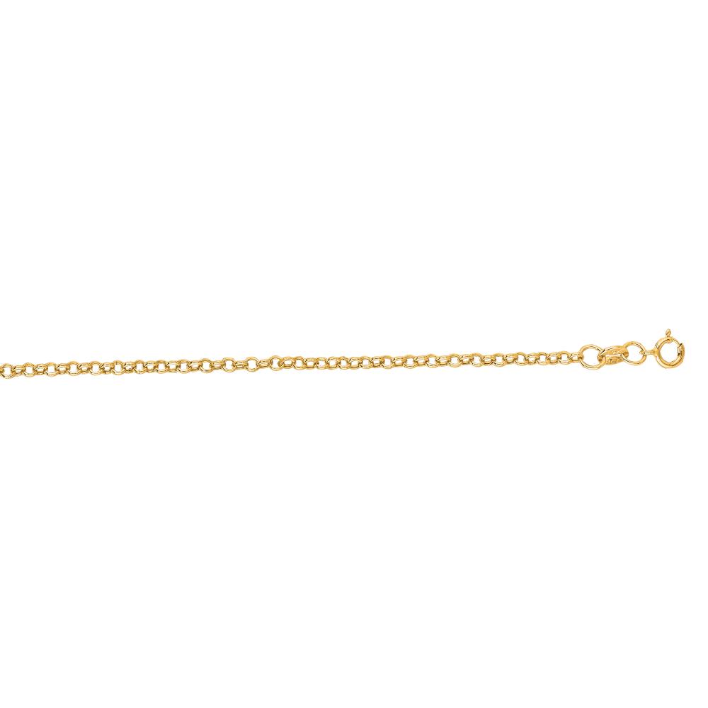 14K Gold 1.9mm Lite Rolo Chain Necklace for Women - Dainty & Lightweight Everyday Jewelry - Perfect for Layering, Gifts & Special Occasions