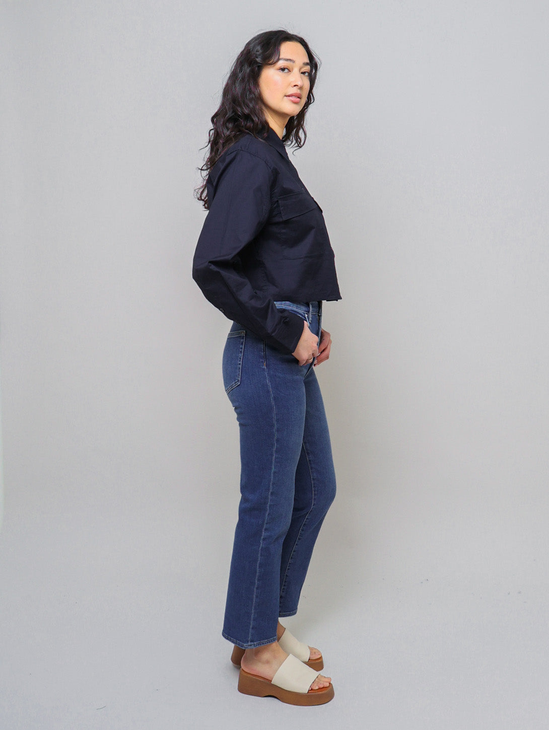 Slim Fit Straight Leg Jeans for Women - High Waisted Stretch Denim Pants | Perfect for Casual Wear, Office & Date Night Outfits