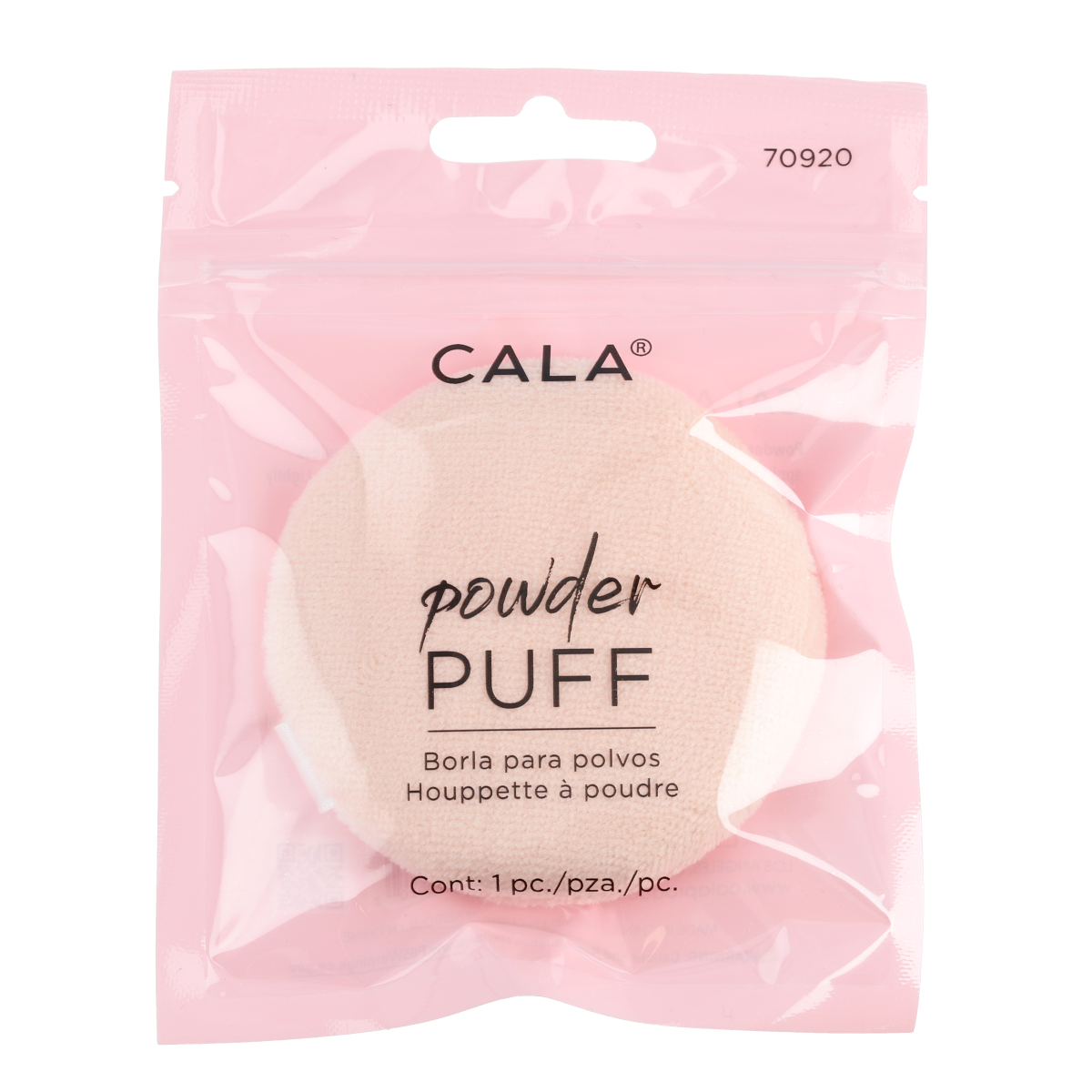 Premium Velour Powder Puff for Flawless Makeup Application - Soft & Dense Face Powder Sponge for Loose & Pressed Powder - Perfect for On-the-Go Touch Ups & Professional Makeup Kits