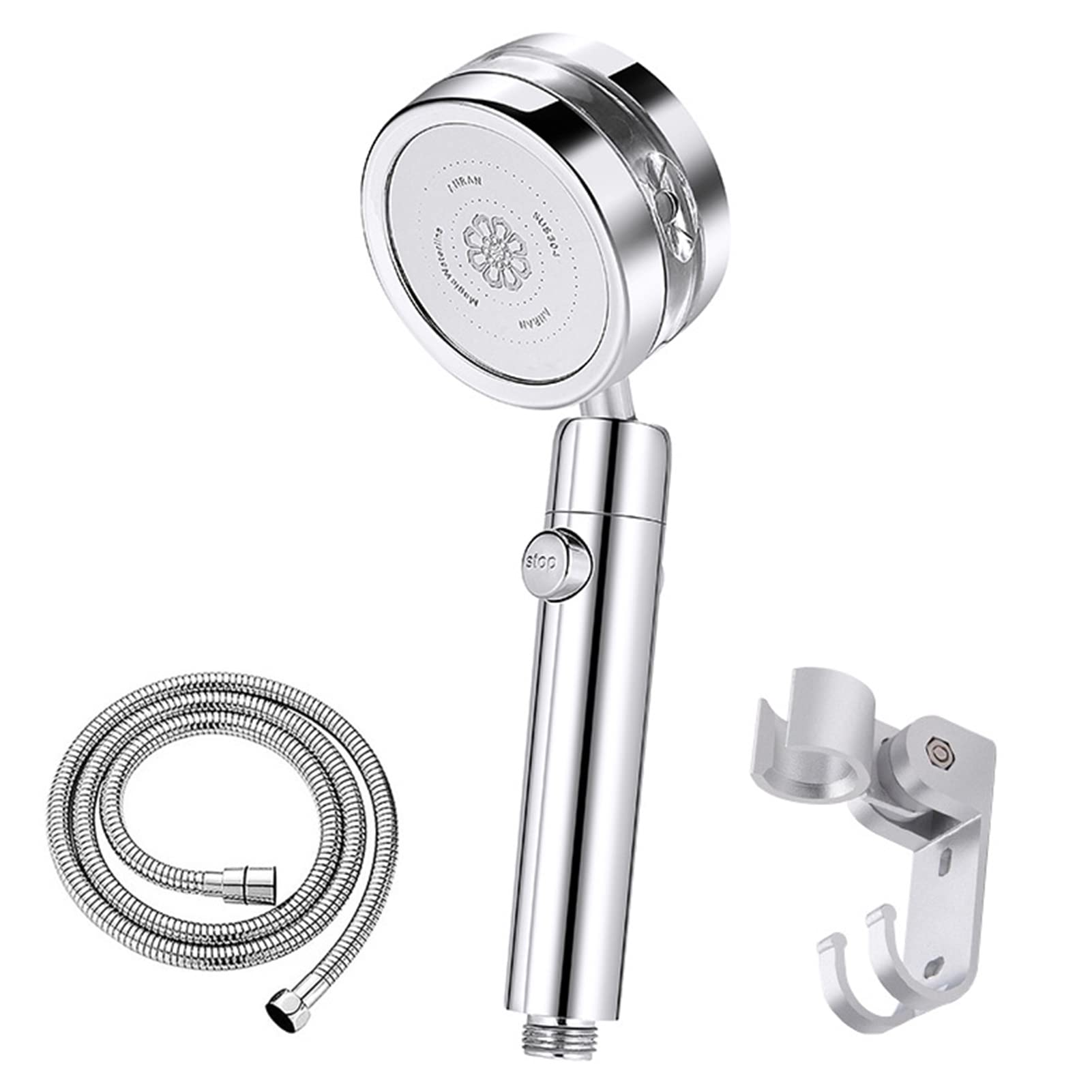 360° Rotating High Pressure Shower Head with Turbo Spa Massage - Handheld Shower Head with Adjustable Spray Modes for Relaxing Bath & Spa Experience - Perfect for Home, Hotel & Gym Use