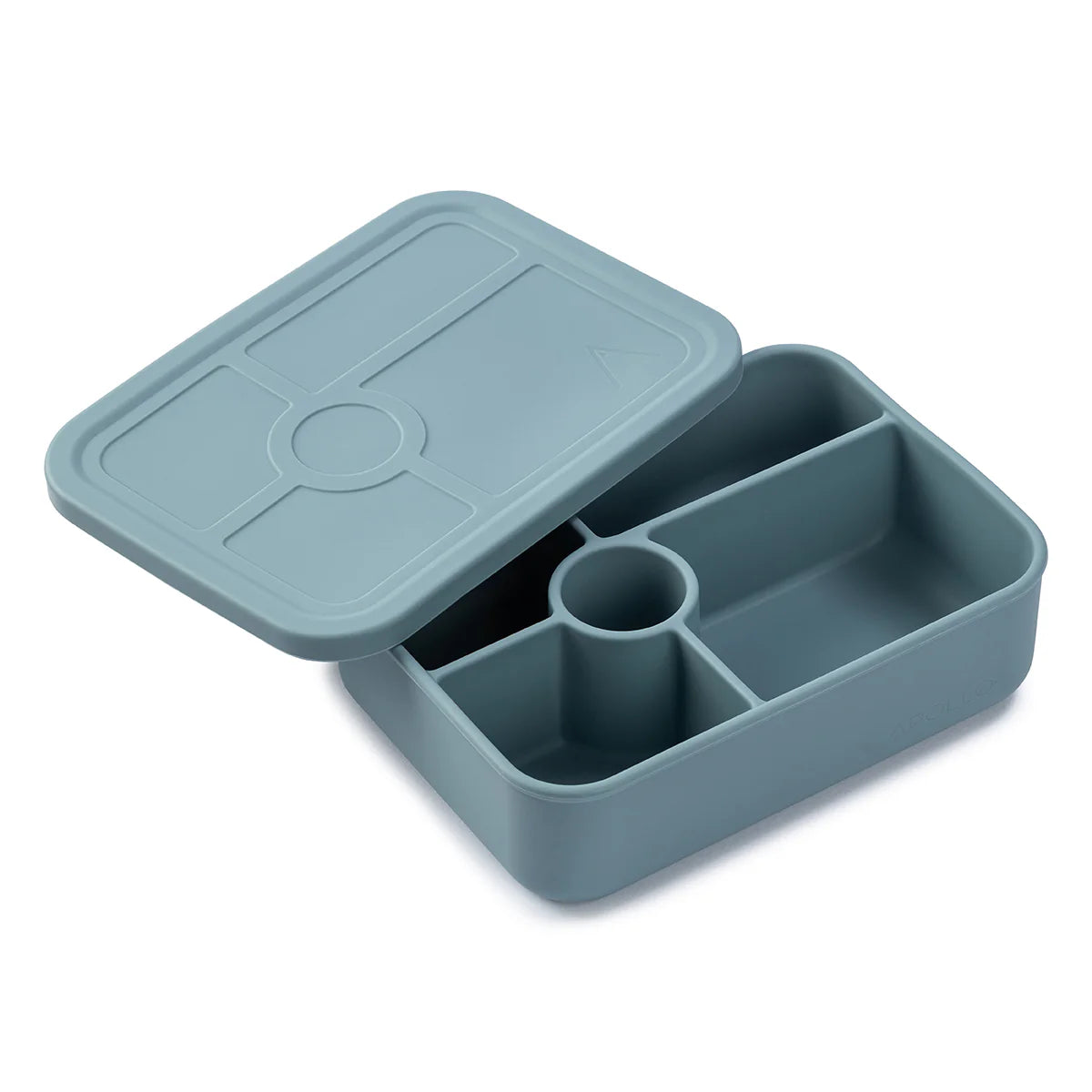 Apollo 5-Piece Rectangle Silicone Bento Box Set - Reusable, Leak-Proof & Eco-Friendly Lunch Container for Adults & Kids - Perfect for Office, School, Picnics & Meal Prep (Blue)